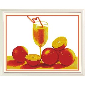 Trái cam và chiếc ly